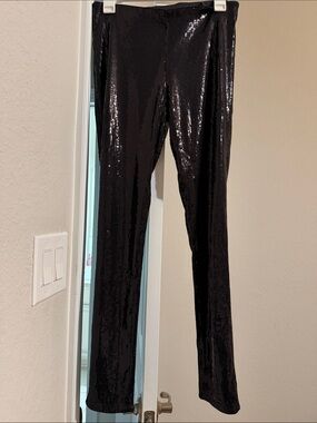 H&M Black Sequin Leggings